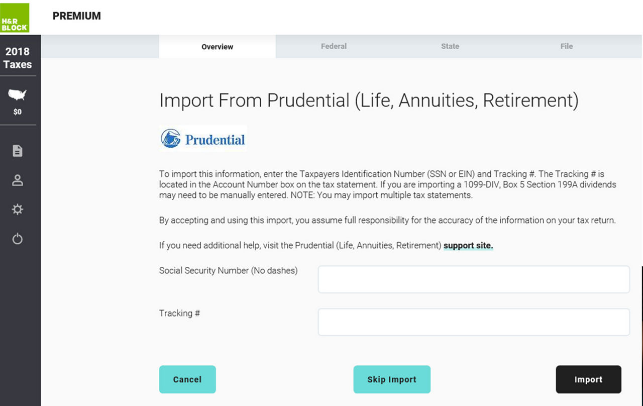 Turbo Tax H&R Block FAQ Prudential Financial
